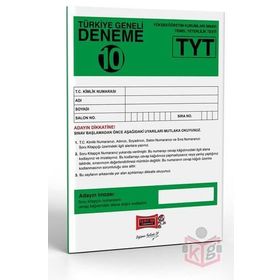 Yargı Yayınları TYT Türkiye Geneli Deneme Sınavı 10