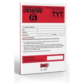 Yargı Yayınları TYT Türkiye Geneli Deneme Sınavı 6