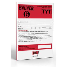 Yargı Yayınları TYT Türkiye Geneli Deneme Sınavı 6