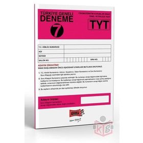 Yargı Yayınları TYT Türkiye Geneli Deneme Sınavı 7