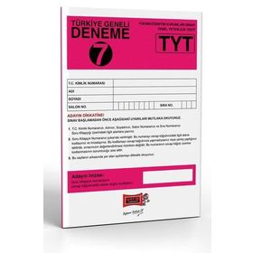 Yargı Yayınları TYT Türkiye Geneli Deneme Sınavı 7