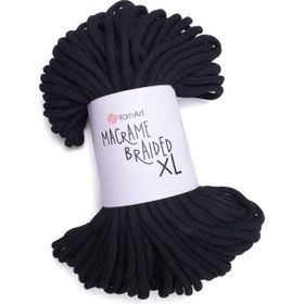 Yarnart 750 Macrame Braided Makrome Siyah El Örgü İpi