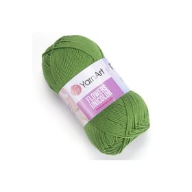 Yarnart 759 Flowers Unicolor Yeşil El Örgü İpi