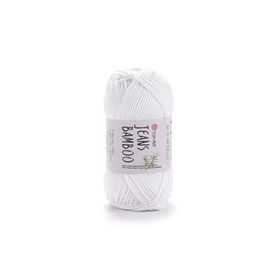 Yarnart Jeans Bamboo 101 Beyaz İplik
