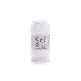 Yarnart Jeans Bamboo 101 Beyaz İplik
