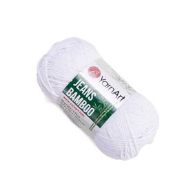 Yarnart Jeans Bamboo 101 Beyaz İplik