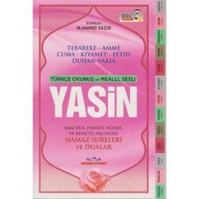 Yasin Orta Boy Selefonlu Sesli Bilgisayar Hatlı Mavi-Pembe - kollektif