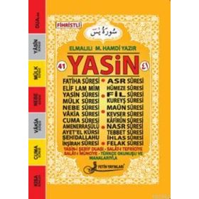 YASIN TÜRKÇE OKUNUŞLU MEALLI (CEP BOY-KOD: F019) - ELMALILI MUHAMMED HAMDI YAZIR
