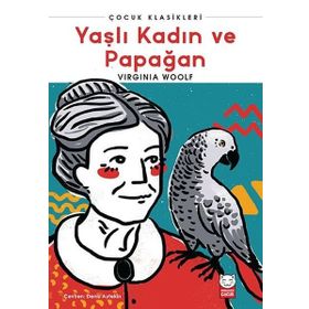 Yaşlı Kadın ve Papağan Kırmızı Kedi Çocuk