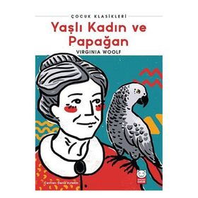 Yaşlı Kadın ve Papağan Kırmızı Kedi Çocuk