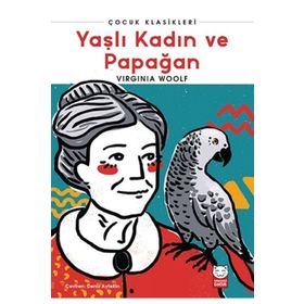 Yaşlı Kadın ve Papağan Kırmızı Kedi Çocuk