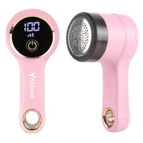 Yasomi Dn-31 Quilmate Pembe Usb Şarj Edilebilir Led Ekran Tiftik Tüy Toplama Makinesi