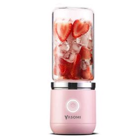 Yasomi Taşınabilir Kablosuz Smoothie Şarjlı Cam El Blenderi
