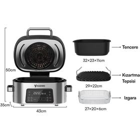 Yasomi Y75 6 lt Grill Combo Airfryer