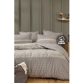 Yataş Amora 160x220 cm Gri Tek Kişilik Nevresim Takımı