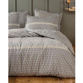 Yataş Amora 160x220 cm Gri Tek Kişilik Nevresim Takımı