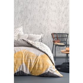 Yataş Bedding Aden Ranforce Gri 240x220 cm Çift Kişilik Nevresim Takımı