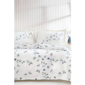 Yataş Bedding Betta Mavi Çift Kişilik Pike Takımı