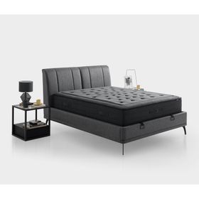 Yataş Bedding Black Ice 160x200 cm Çift Kişilik Yatak-Baza-Başlık 3'lü Set