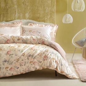 Yataş Bedding Farida Ranforce Somon Tek Kişilik Nevresim Takımı