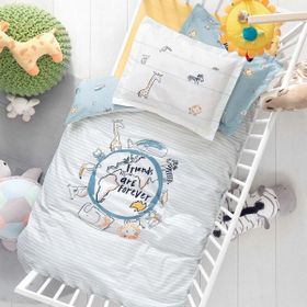 Yataş Bedding Friends Ranforce Nil Yeşili Bebek Nevresim Takımı