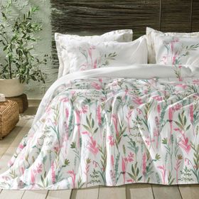 Yataş Bedding Hana Pembe Tek Kişilik Pike Takımı