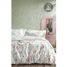Yataş Bedding Hana Ranforce Pembe Çift Kişilik Nevresim Seti