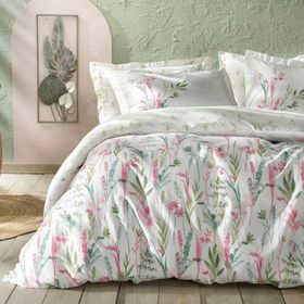 Yataş Bedding Hana Ranforce Pembe Çift Kişilik Nevresim Takımı