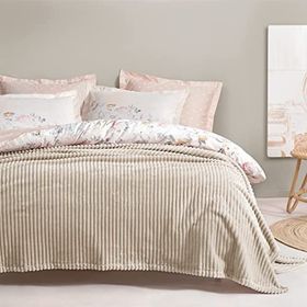 Yataş Bedding Holly Wellsoft Ekru Çift Kişilik Battaniye