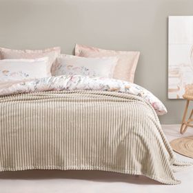 Yataş Bedding Holly Wellsoft Ekru Tek Kişilik Battaniye