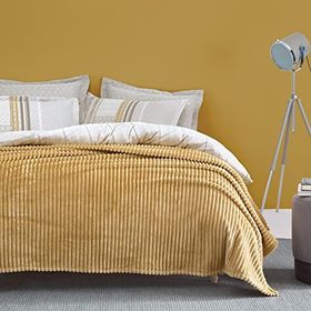 Yataş Bedding Holly Wellsoft Hardal Çift Kişilik Battaniye