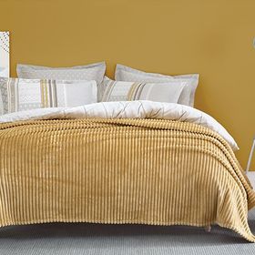 Yataş Bedding Holly Wellsoft Hardal Çift Kişilik Battaniye