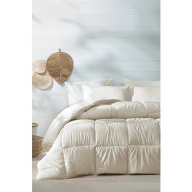 Yataş Bedding Macaron Krem Çift Kişilik Yorgan Seti