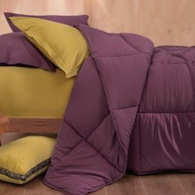Yataş Bedding Mix&Match Penny 195x215 cm Mürdüm Çift Kişilik Yorgan