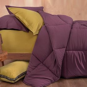 Yataş Bedding Mix&Match Penny 195x215 cm Mürdüm Çift Kişilik Yorgan