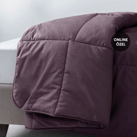 Yataş Bedding Mix&Match Penny 195x215 cm Mürdüm Çift Kişilik Yorgan