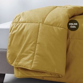 Yataş Bedding Mix&Match Penny 195x215 cm Safran Çift Kişilik Yorgan