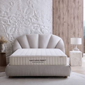 Yataş Bedding Natura Rest 160x200 cm Çift Kişilik Yatak-Baza-Başlık 3'lü Set