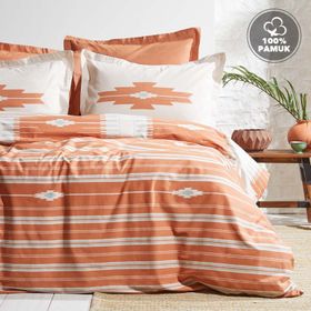Yataş Bedding Nomi Ranfoce Kiremit Tek Kişilik Nevresim Seti