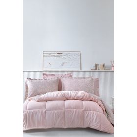 Yataş Bedding Piante Çift Kişilik Pudra Triola Set