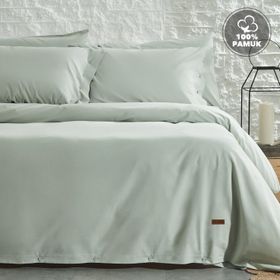 Yataş Bedding Plain Ranforce Adaçayı Çift Kişilik Nevresim Takımı