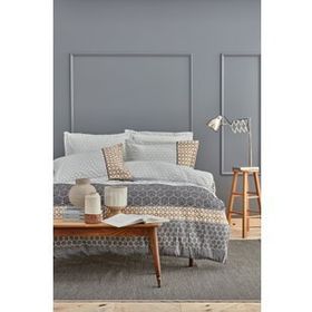 Yataş Bedding Taren Ranforce Gri Çift Kişilik Nevresim Takımı