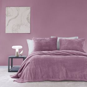Yataş Dazel 170x225 cm Kül Moru Tek Kişilik Battaniye Yatak Örtüsü Seti