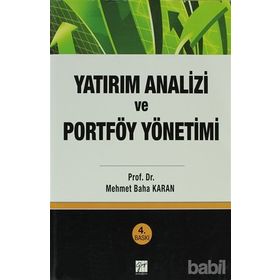 YATIRIM ANALIZI VE PORTFÖY YÖNETIMI - MEHMET BAHA KARAN