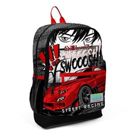 Yaygan Çanta Coral High Büyük Boy Okul Sırt Çantası Anime Araba 23747 (Çok Renkli) Okul Çanta