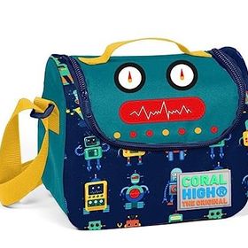 Yaygan Coral High Lacivert Robot Desenli Termoslu Beslenme Çantası