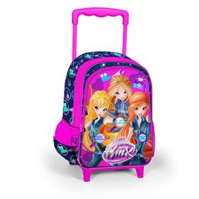 Yaygan Winx 63263 Çekçekli Okul Çantası Pembe Lacivert