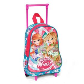 Yaygan Winx 63267 Pembe Turkuaz Çekçekli Okul Çantası