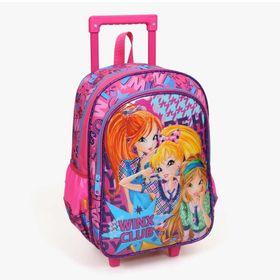 Yaygan Winx 63286 Kız Çocuk Çekçekli Okul Çantası Pembe