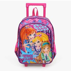 Yaygan Winx 63286 Kız Çocuk Çekçekli Okul Çantası Pembe